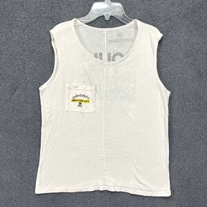 SoulCycle Tank Top Shirt Women Small White Y2K Soul New York City Graphic pocket